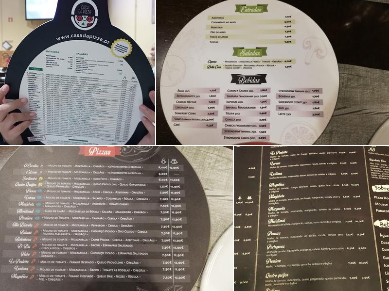 Casa da Pizza Romeira Menu