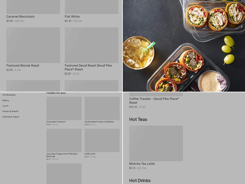 Starbucks Menu