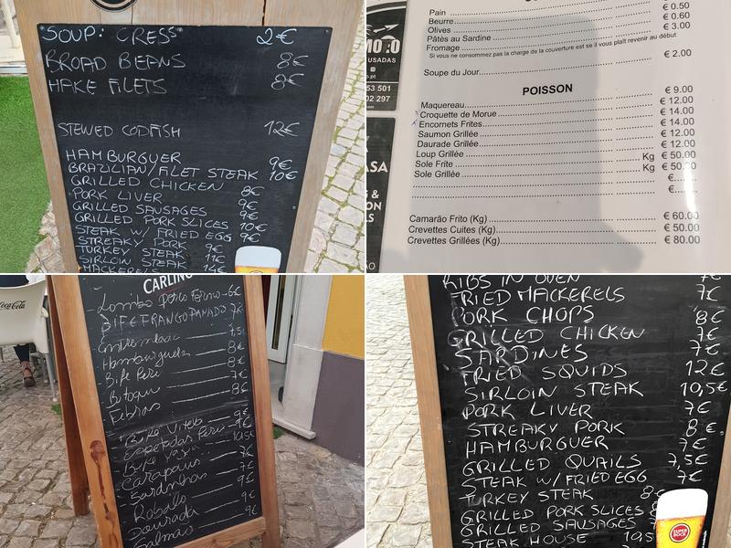 O Pescador Menu