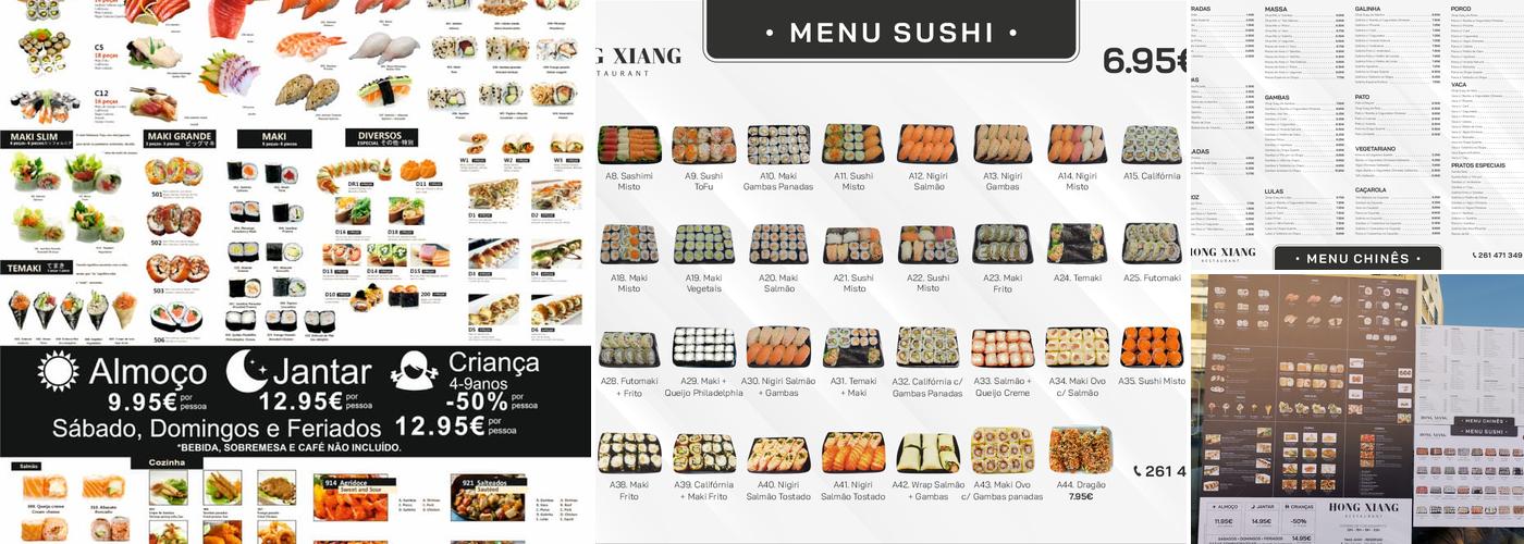 Hong Xiang- Restaurante Chinês & Sushi Menu