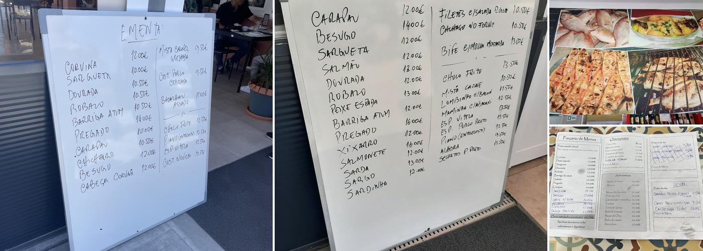 Churrasquinho do Sado (O Novo Churrasquinho) Menu