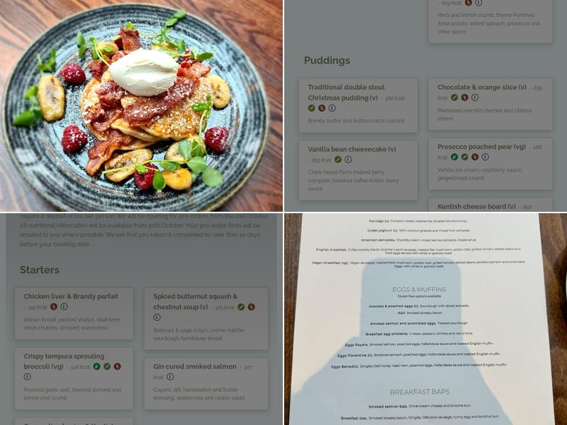 Botany Bay Hotel Menu