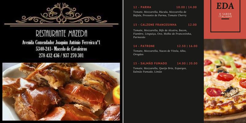 Mazeda Menu