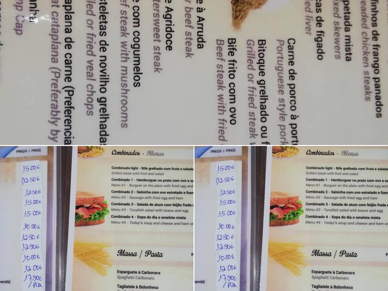 Restaurante Pub Arruda (Pub Arruda) Menu