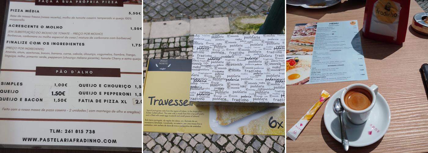 Pastelaria Fradinho Menu