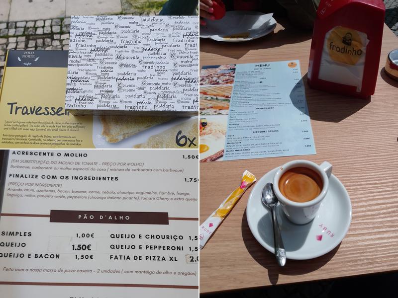 Pastelaria Fradinho Menu