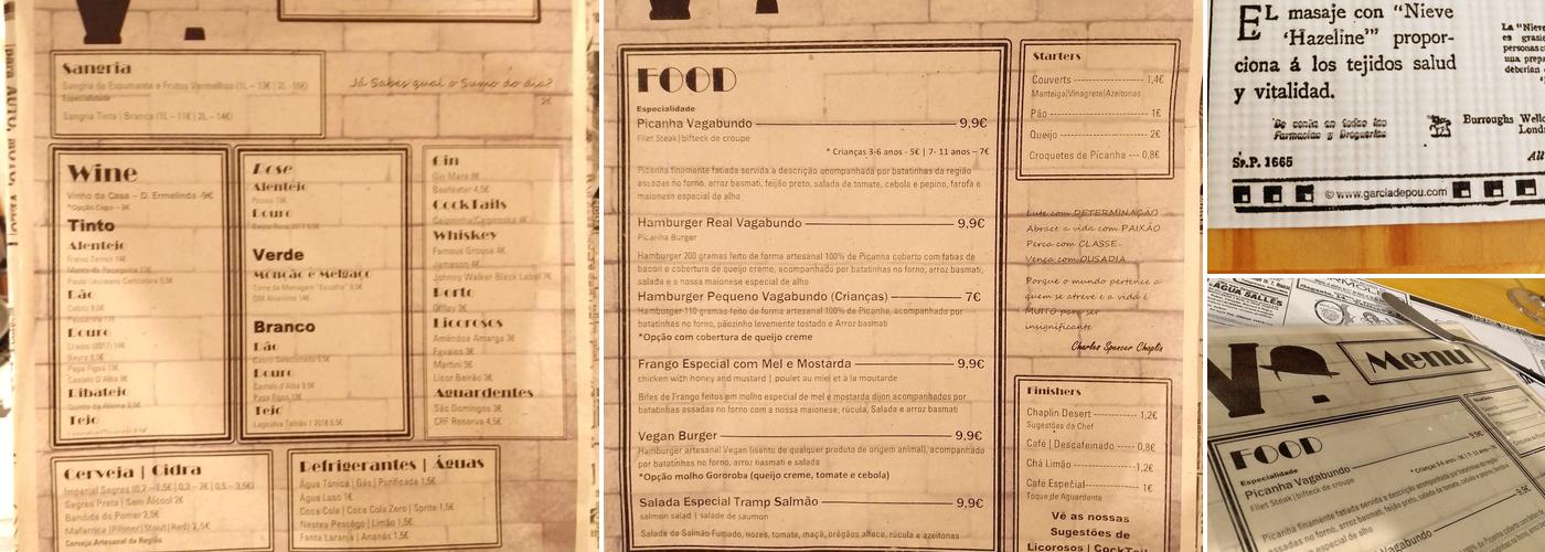 Vagabundo d'Arroz & Feijão - Mafra Menu