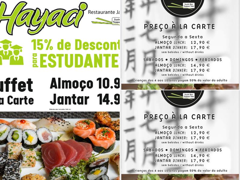 Hayaci Menu