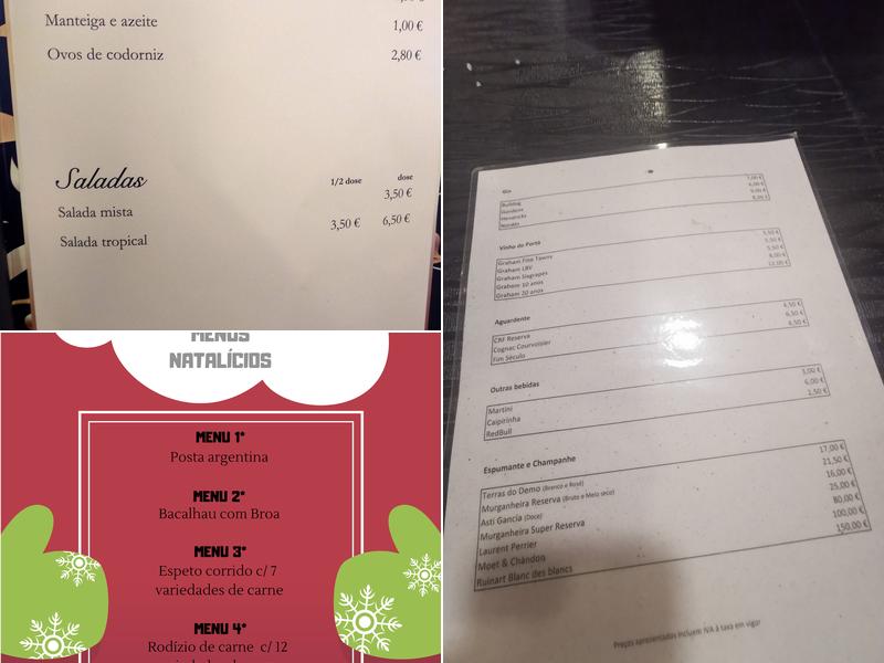 House Teixeirinha Menu