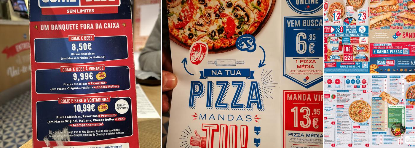 Domino's Pizza porto Menu
