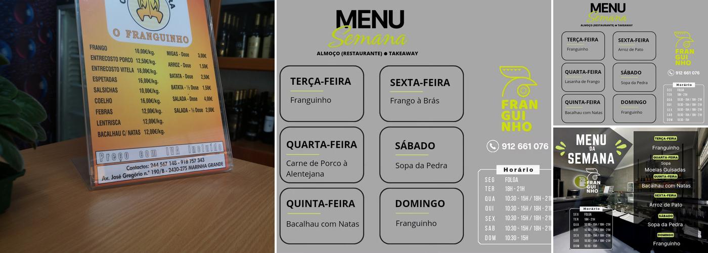 Franguinho Menu