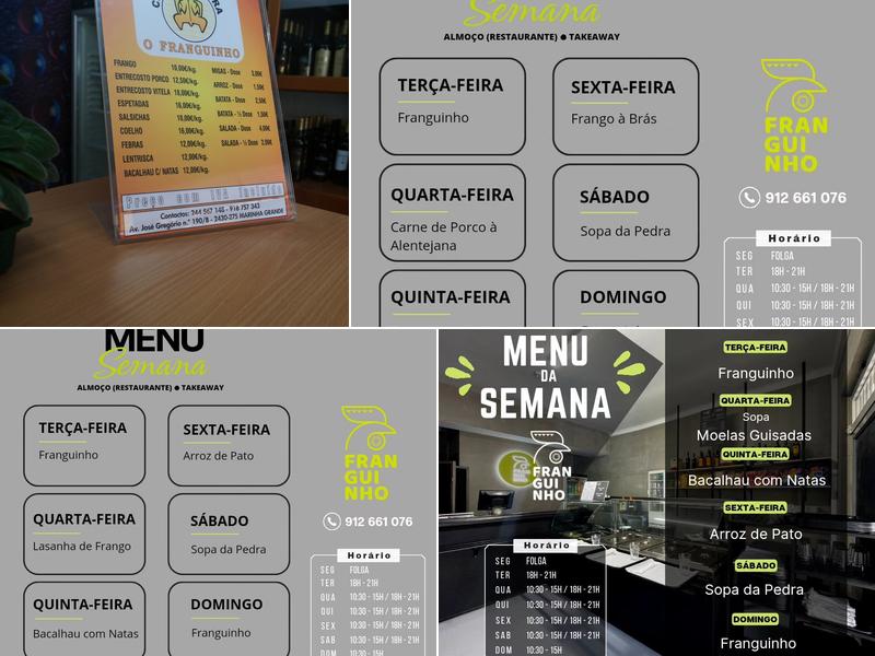 Franguinho Menu