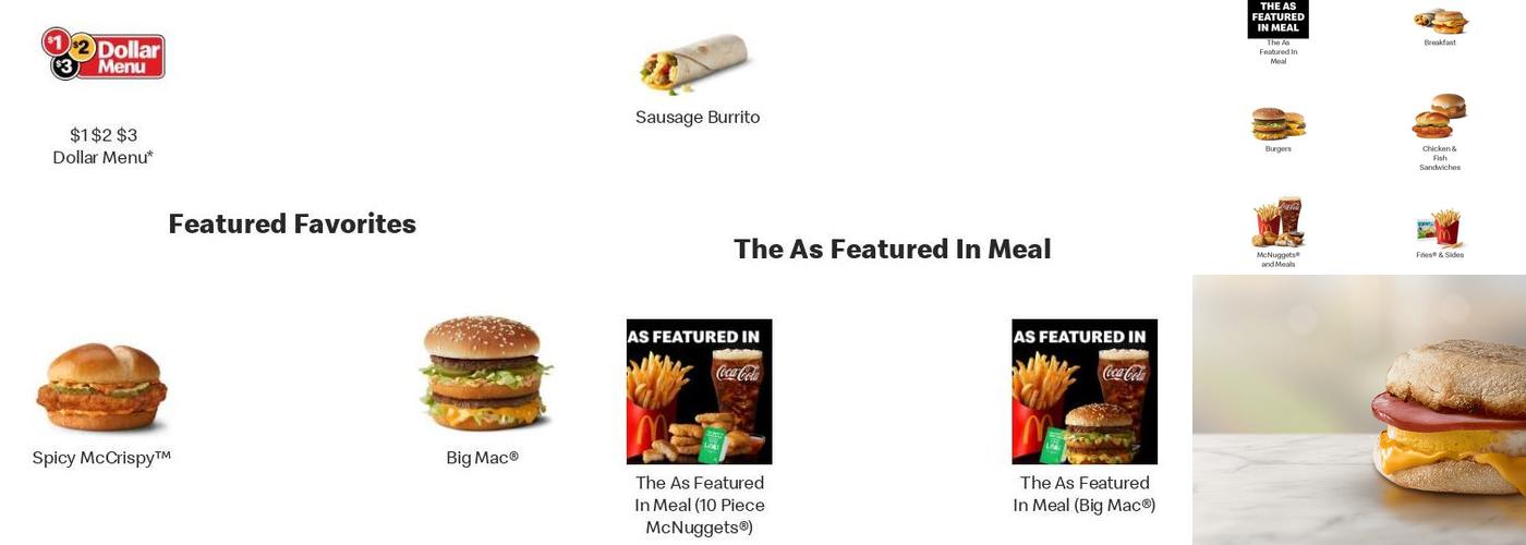 McDonald's Menu