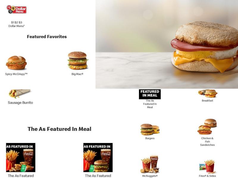McDonald's Menu