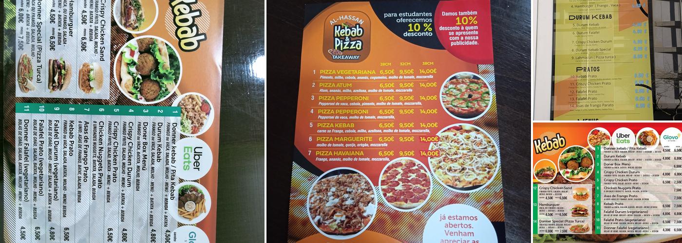 Al Hassan kebab & pizza Menu