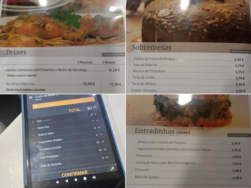 Tasquinha de Melgaço Menu