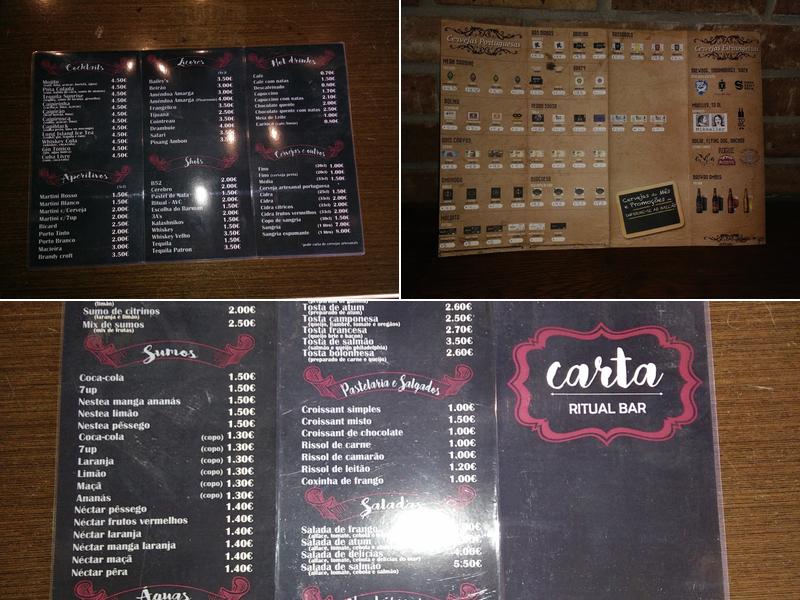 Ritual Menu