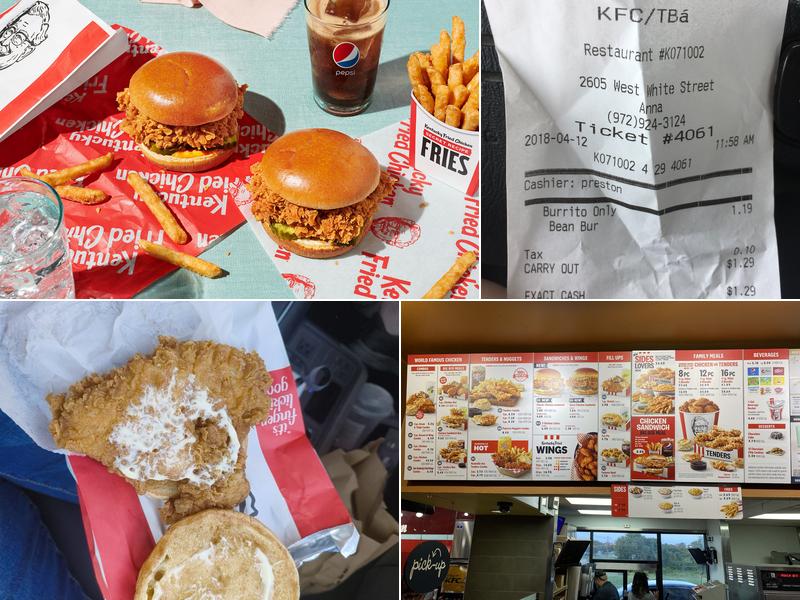 KFC Menu