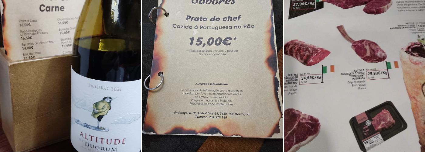 Adega dos Sabores Menu
