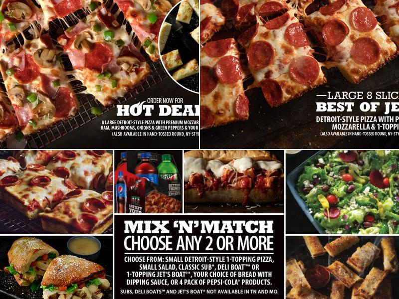 Jet's Pizza Menu