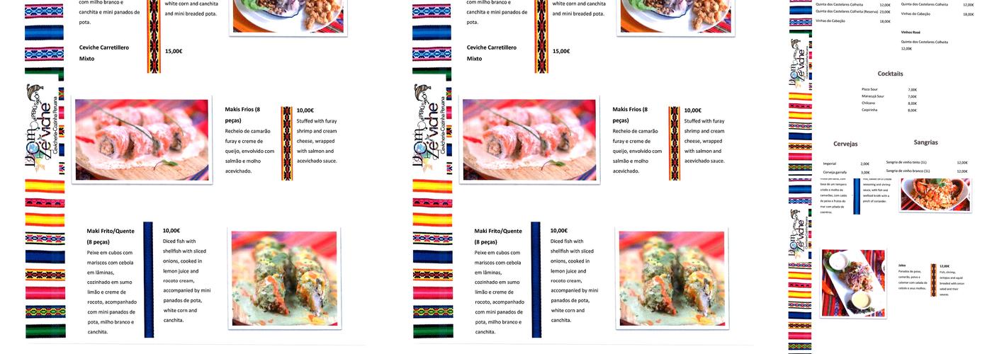 Dom Zé’viche Menu