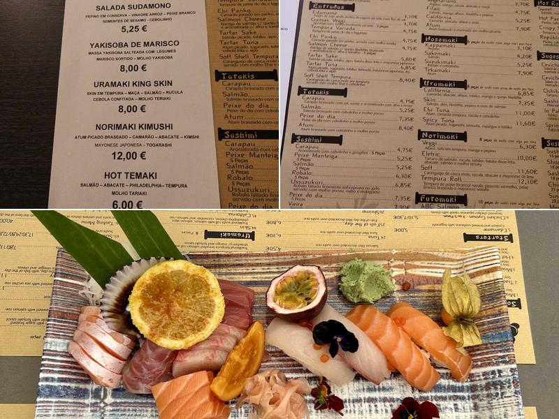 Restaurante Japonês - SUSHI MOMENT´S Menu