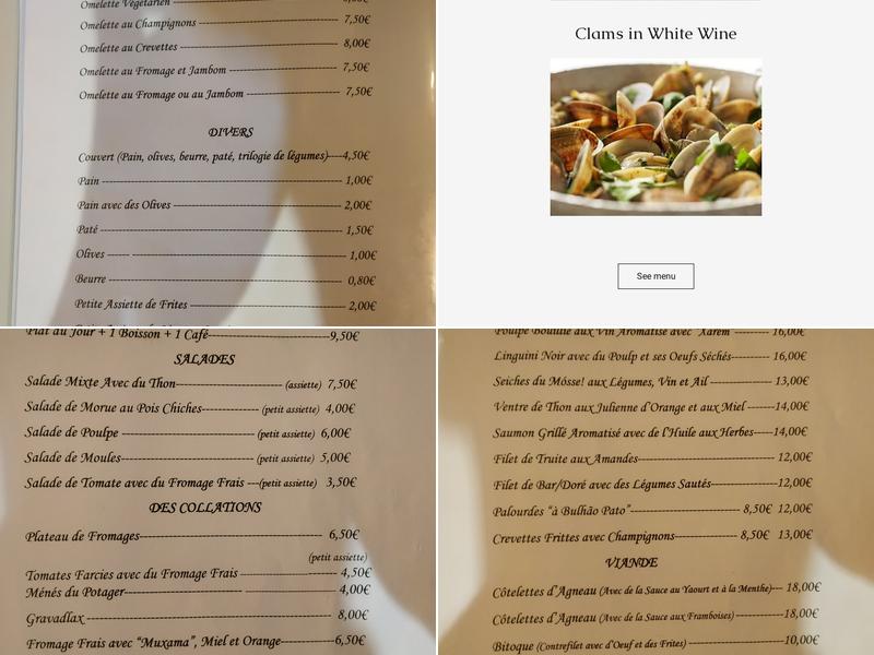 Mósse! Menu