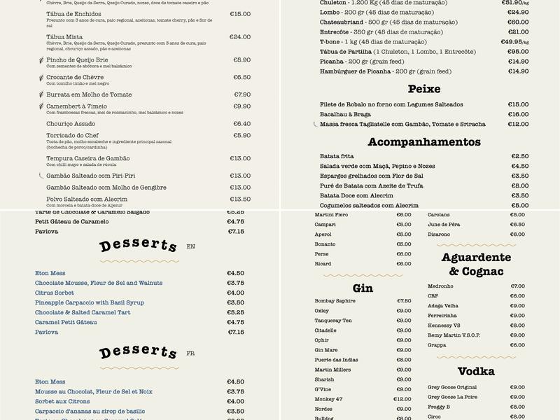 7imeio winebar Menu