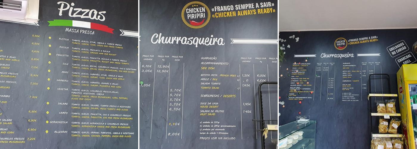 Brasa Frango Menu