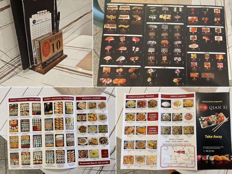 Restaurante Asiático QianXi Menu