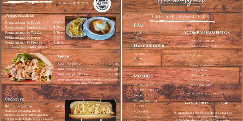 Refúgio dos Petiscos Menu