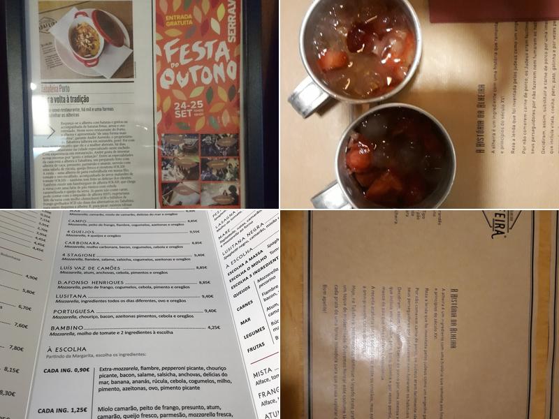 Tabafeira Lusitana Menu