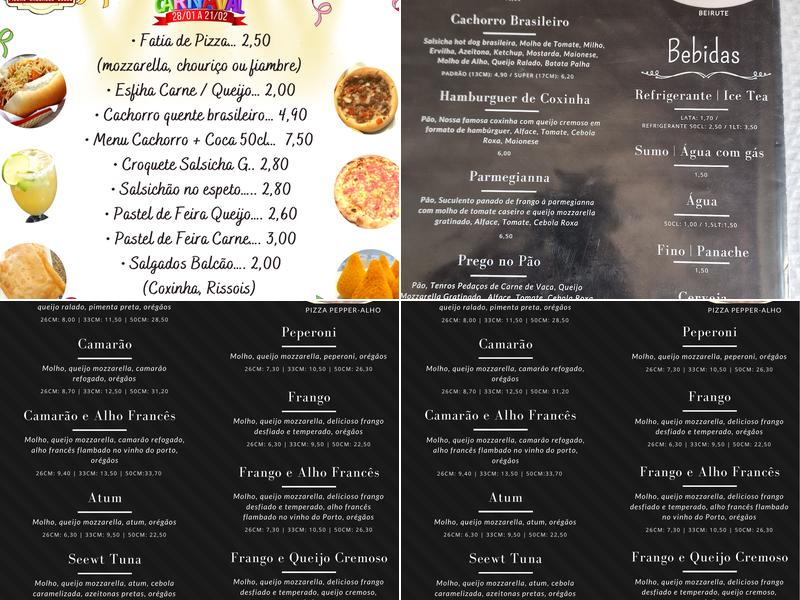 Delicia & Cia Salgados, Pizza e Doces Artesanais Menu