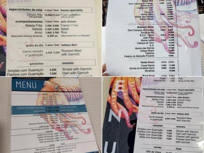 Casa Santiago - O Rei Do Choco Frito Menu