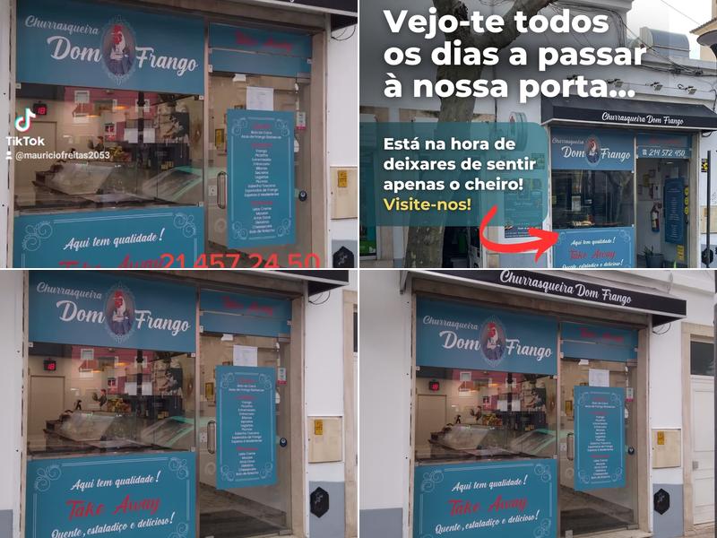 Churrasqueira Dom frango parede