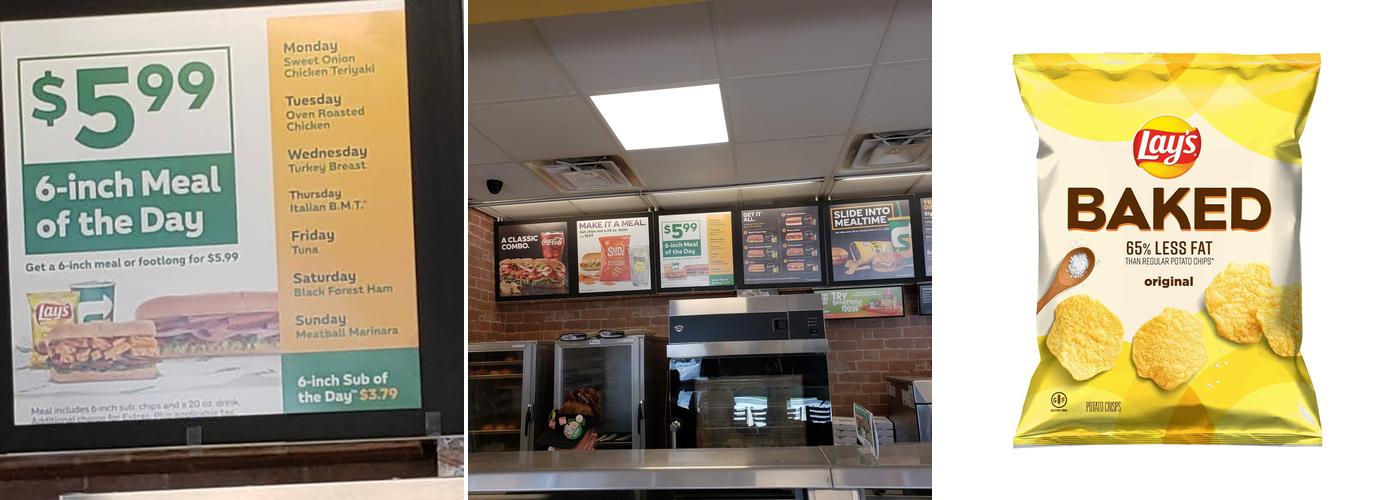 Subway Menu