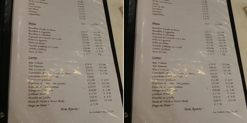 Restaurante Avó Cana (Carvalhos) Menu