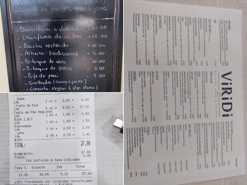 Varandas do Castelo Menu