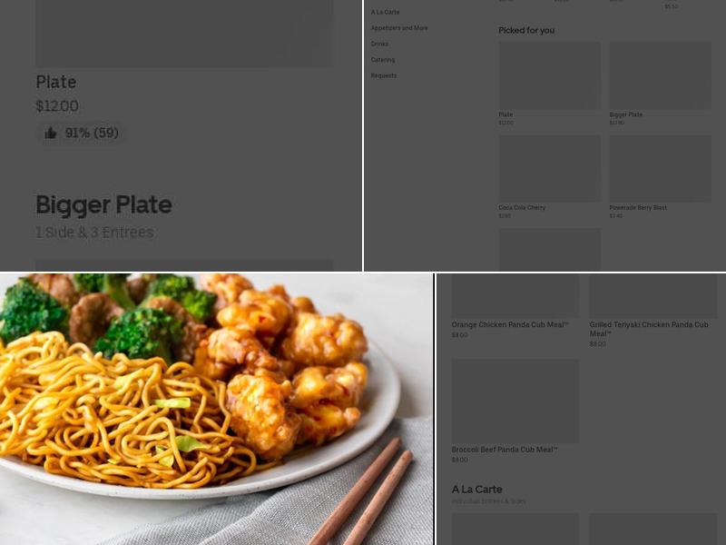 Panda Express Menu