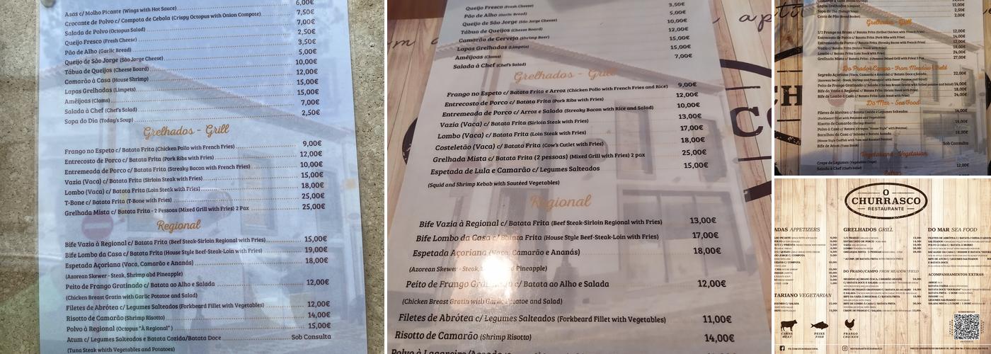 O Churrasco Menu