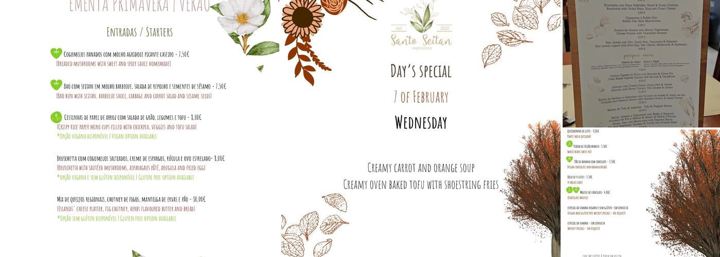 Santo Seitan Menu