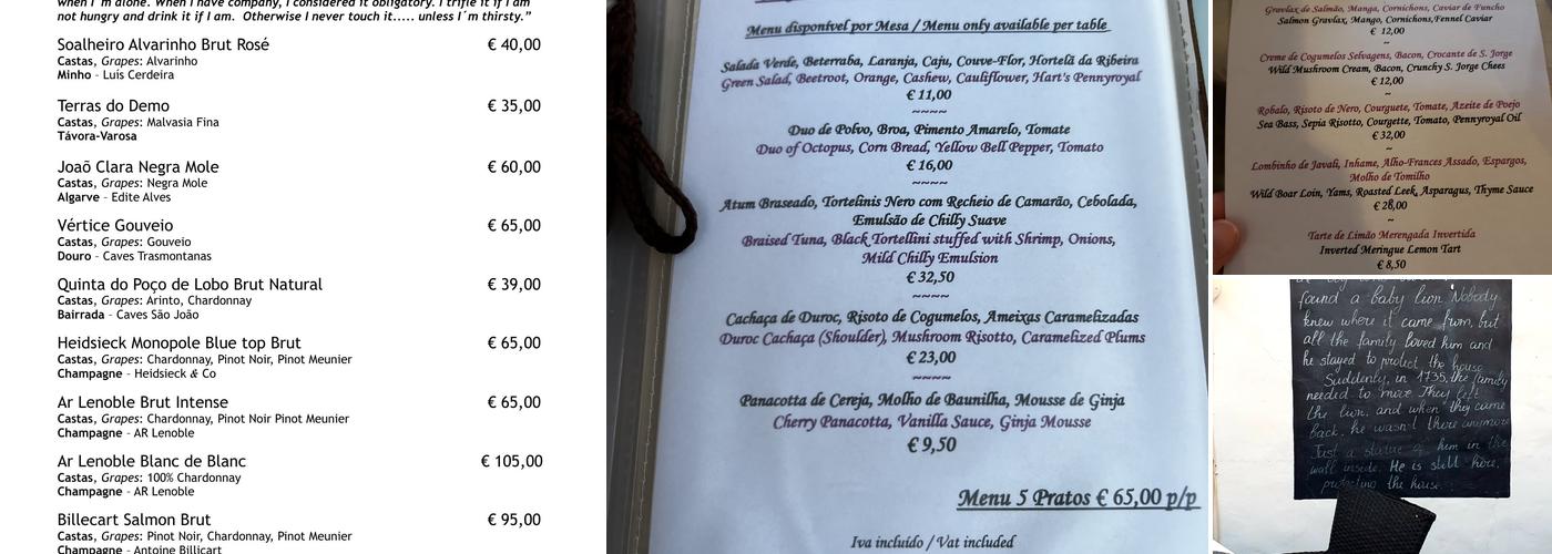 O Leão de Porches Menu