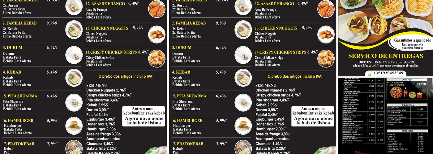 Kebab de Lisboa Menu