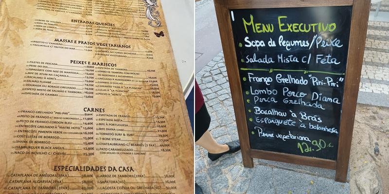 Adris Restaurante Lounge Menu