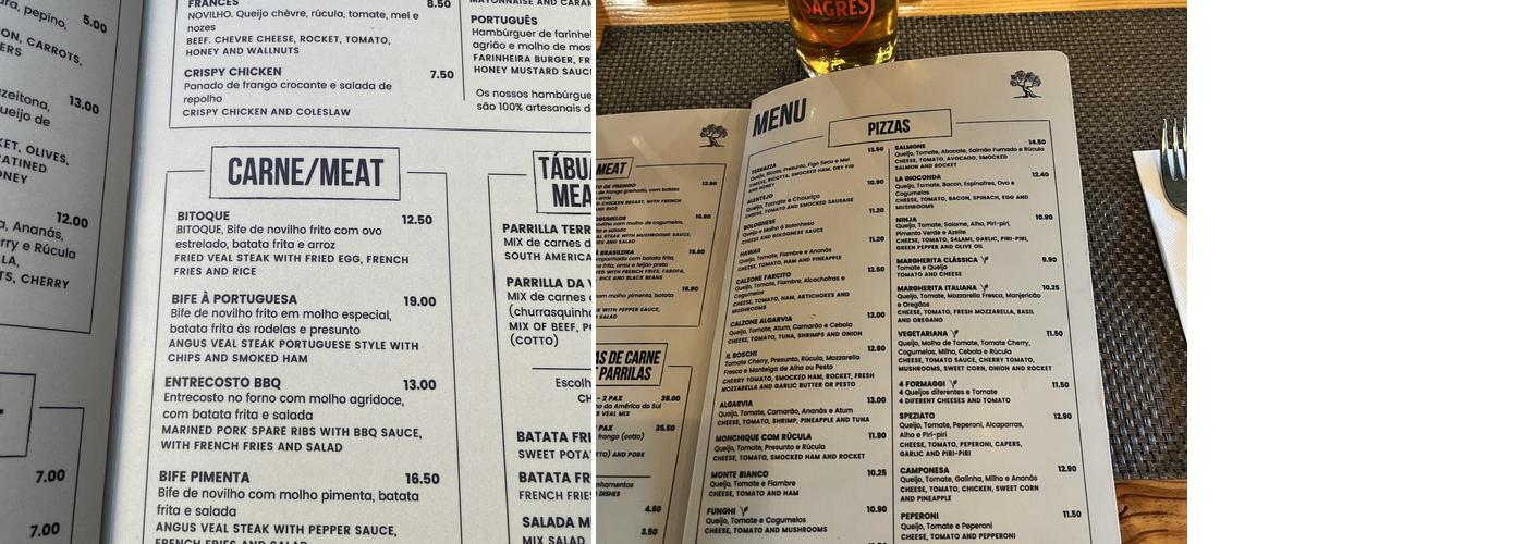 Terraza by La Gioconda Menu