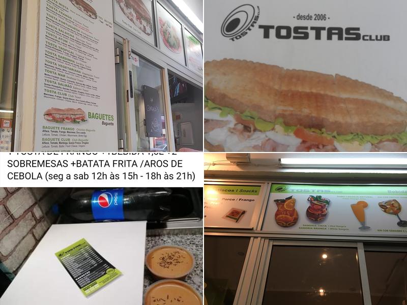 tostas club Menu