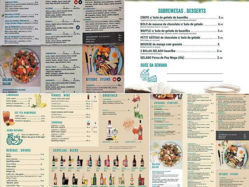 Pim Pam Pum (HAMBURGUERIA PIMPAMPUM- Praia Da Rocha) Menu