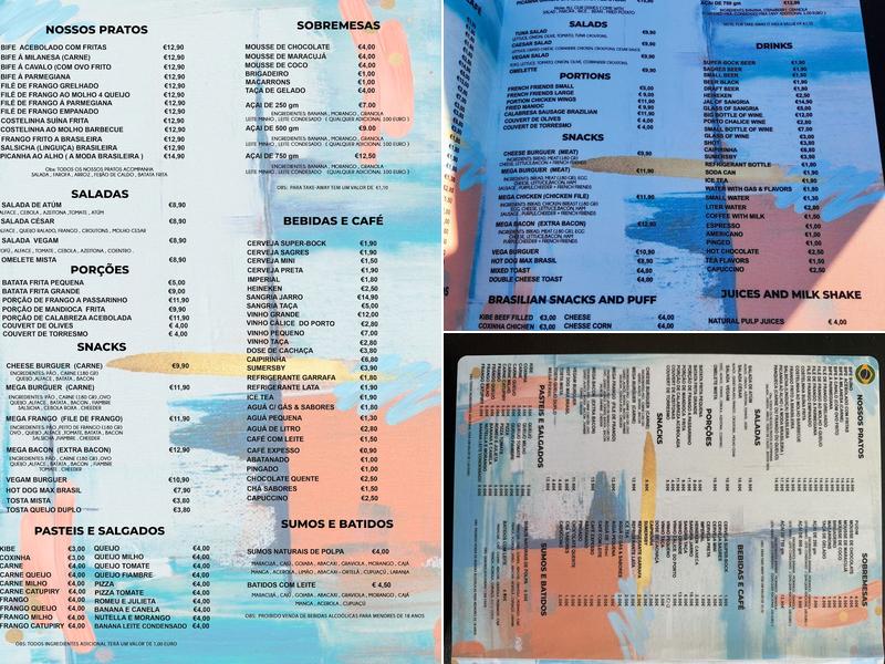 Carpe Diem Bistro (Comida brasileira Carpe Diem Bistro) Menu
