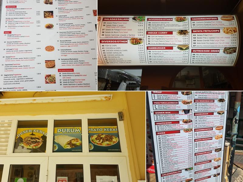 Doner Kebab Menu