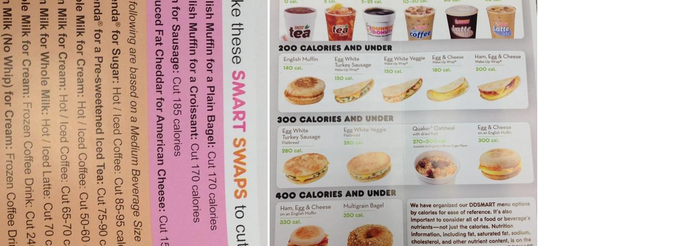 Dunkin' Menu